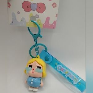 Crybaby Cute Blue Keychain
